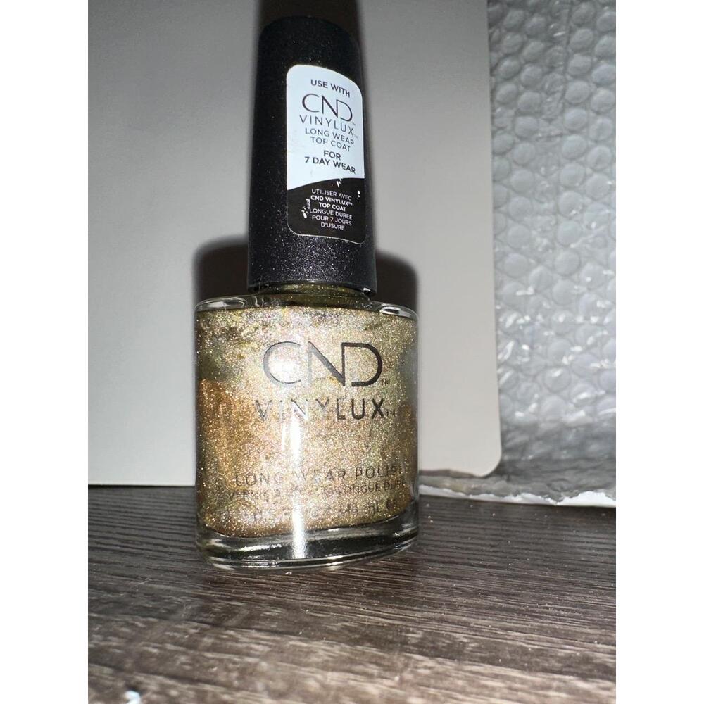 CND Vinylux Nail Polish Gold Long‎ Wear Shimmer Modern Luxe Divine Diamond